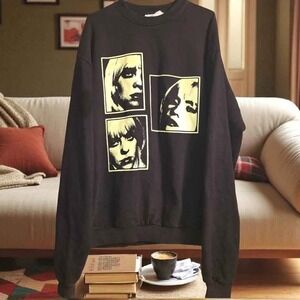 Billie Eilish Happier Than Ever Tour 2022 Black Sweatshirt Size XL